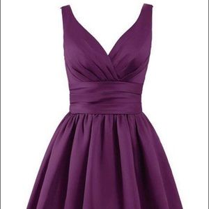 Plum cocktail  or bridesmaids dress